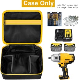 (CASE ONLY) Impact Driver Bag Case Compatible with DEWALT 20V MAX XR DCF900P1 DCF900B DCF891B DCF961B DCF899B Cordless Impact
