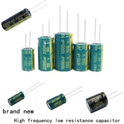 6.3V 10V 16V 25V 35V 50V 63V 100V 400V 450V 100μF 220μF 330μF 470μF 680μF 1000μF 1500μF 2200μF 3300μF 10000μF Condensador De Alu