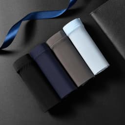 4PCS/Lot Men Panties Mens Ice Silk Seamless Sexy Underwear Solid Ultra-thin Breathable Boxer Shorts Male Underpants Boxershorts