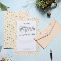 6Pcs Differrent Design Writing Paper With 3Pcs Envelopes Cartoon Pattern Vintage Floral Letter Stationery School Office Supplies