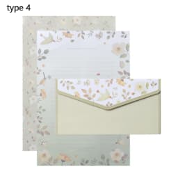 6Pcs Differrent Design Writing Paper With 3Pcs Envelopes Cartoon Pattern Vintage Floral Letter Stationery School Office Supplies