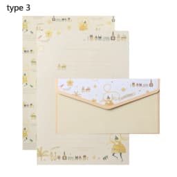 6Pcs Differrent Design Writing Paper With 3Pcs Envelopes Cartoon Pattern Vintage Floral Letter Stationery School Office Supplies