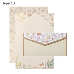 6Pcs Differrent Design Writing Paper With 3Pcs Envelopes Cartoon Pattern Vintage Floral Letter Stationery School Office Supplies