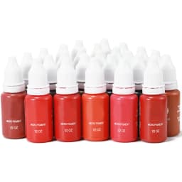 24 Colors Tattoo Ink Set Permanent Makeup Eyebrow Ink Lips Eye Line Tattoo Color Microblading Pigment for Body Beauty Tattoo Art
