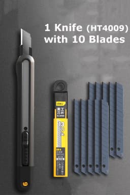 Deli Portable Utility Knife Retractable нож Wallpaper Pocket Unboxing Knife Paper Cutter Office School Stationery Supplies