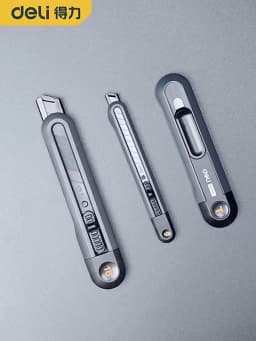 Deli Portable Utility Knife Retractable нож Wallpaper Pocket Unboxing Knife Paper Cutter Office School Stationery Supplies