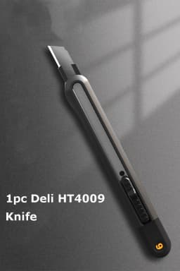 Deli Portable Utility Knife Retractable нож Wallpaper Pocket Unboxing Knife Paper Cutter Office School Stationery Supplies