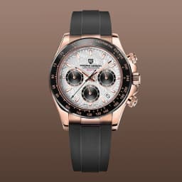 PAGANI DESIGN 2026 NEW 1664 Meteorite Dial Men's Watches Luxury Sapphire Quartz Watch for Men Sport Chronograph Men Reloj Hombre