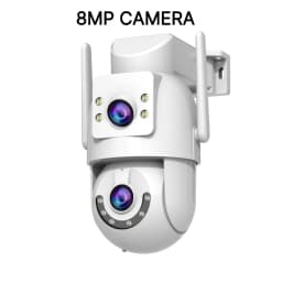 Jooan 4K 8MP HD Wifi PTZ Camera Outdoor 5G Wifi Dual Lens Security IP Cameras 5X Zoom AI Tracking ONVIF CCTV Surveillance Camera