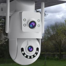 Jooan 4K 8MP HD Wifi PTZ Camera Outdoor 5G Wifi Dual Lens Security IP Cameras 5X Zoom AI Tracking ONVIF CCTV Surveillance Camera