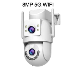 Jooan 4K 8MP HD Wifi PTZ Camera Outdoor 5G Wifi Dual Lens Security IP Cameras 5X Zoom AI Tracking ONVIF CCTV Surveillance Camera