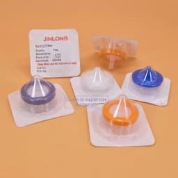 1box (50pcs) Lab 0.22um/0.45um Sterile Syringe Filter Nylon/PES/ PTFE Membrane Filter Chemistry Laboratory Equipment