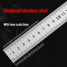 10P 15-30cm Stainless Steel Metal Straight Ruler Precision Double Sided Precision Measuring Tool Scale Metric Ruler Accessories