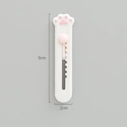 Cute Pink Pocket Knife Cat Paw Mini Portalble Utility Knife Cutter Letter Envelope Opener Mail Knife School Office Supplies