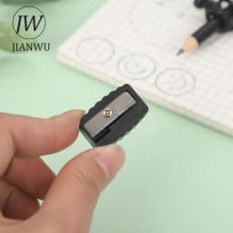 JIANWU Black Metal Compass Geometry Set Zinc Alloy Multifunction-clip Pen Compass Writing Drawing Tools School Office Stationery