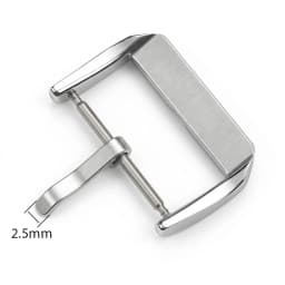 Stainless Steel Middle Brushed Watch Buckle 16mm 18mm 20mm 22mm Silver Rose Gold Black Watchband Strap Clasp Accessories