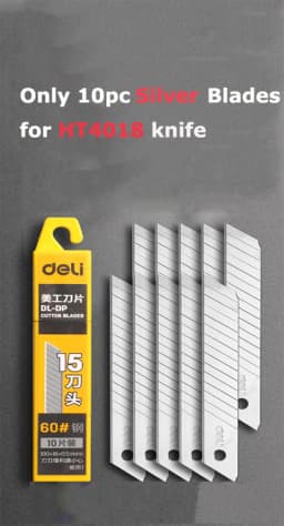 Deli Utility Knife Portable Pocket Box Cutter Retractable Paper нож 18MM 9MM Metal Blade for Office School Stationery Supplies