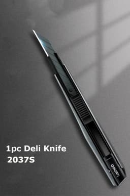 Deli Utility Knife Portable Pocket Box Cutter Retractable Paper нож 18MM 9MM Metal Blade for Office School Stationery Supplies