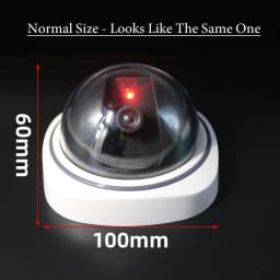 Creative Fake White Dome Camera Dummy CCTV Camera Flashing Red Led Power Via 2AAA Battery Scare Surveillance Security System