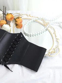 Women's Corset Body Shapewear Sexy Wide Leather Belt Cummerbunds Strap Belts for Women High Waist Slimming Corsets and Bustiers
