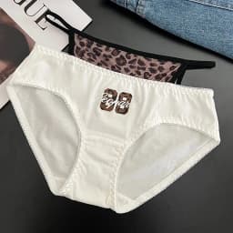 Japanese Style Soft Ice Silk Cute Lovely Sweety Lace Cotton Princess Cosplay Women Underwear Lolita Low Waist Breathable Panties