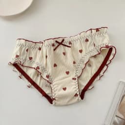 Japanese Style Soft Ice Silk Cute Lovely Sweety Lace Cotton Princess Cosplay Women Underwear Lolita Low Waist Breathable Panties