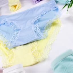 Women's Sexy Panties Lace Cotton Lingerie Briefs Female Underpanties Solid Color Low Waist Girl Cute Underwear Shorts -XL