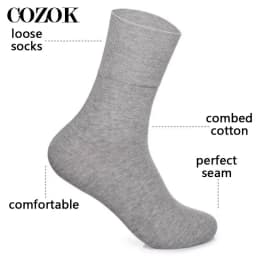 5 Pairs/Lot Diabetic Socks Men Prevent Varicose Veins Socks for Diabetes Hypertensive Patients Cotton Material Big Size46,47,48
