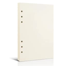 A5 Binder PU Leather 6-Ring Notebook Binder Cover for A5 Filler Paper, Refillable A5 Personal Planner Binder with Magnetic