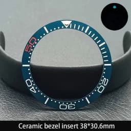 Sloping 38mm*30.6mm Ceramic Bezel GMT and Diving Watch Insert For 40mm Mens Watch Replace Watch Face Watch Bezel Inserts