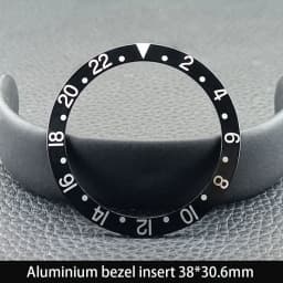 Sloping 38mm*30.6mm Ceramic Bezel GMT and Diving Watch Insert For 40mm Mens Watch Replace Watch Face Watch Bezel Inserts