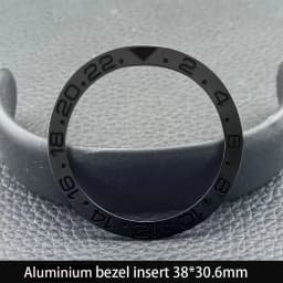 Sloping 38mm*30.6mm Ceramic Bezel GMT and Diving Watch Insert For 40mm Mens Watch Replace Watch Face Watch Bezel Inserts