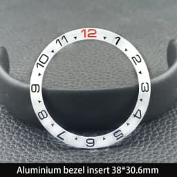 Sloping 38mm*30.6mm Ceramic Bezel GMT and Diving Watch Insert For 40mm Mens Watch Replace Watch Face Watch Bezel Inserts