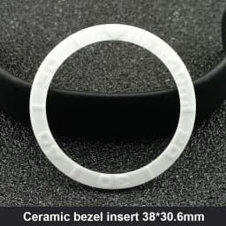 Sloping 38mm*30.6mm Ceramic Bezel GMT and Diving Watch Insert For 40mm Mens Watch Replace Watch Face Watch Bezel Inserts