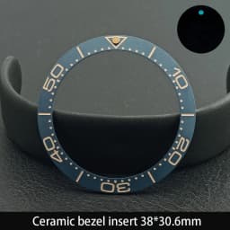 Sloping 38mm*30.6mm Ceramic Bezel GMT and Diving Watch Insert For 40mm Mens Watch Replace Watch Face Watch Bezel Inserts
