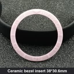 Sloping 38mm*30.6mm Ceramic Bezel GMT and Diving Watch Insert For 40mm Mens Watch Replace Watch Face Watch Bezel Inserts
