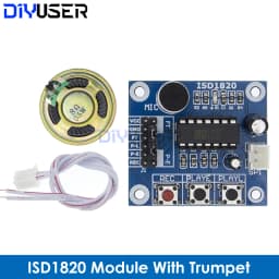 DIYUSER ISD1820 Voice Recording Recorder Module With Mic Sound Audio Loudspeaker