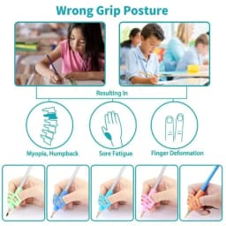 3/6pcs Children Writing Pencil Pen Holder Kids Learning Practise Silicone Pen Aid Grasp Posture Correction Device for Students
