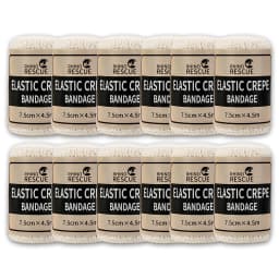 RHINO 6/12 pcs Elastic Crepe Bandage First Aid Kit Gauze Wound Dressing Nursing Emergency Care Bandage Outdoor Sports