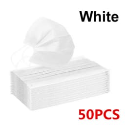 Disposable Earloop Pink Bule Black White Mouth Mask 3 Layers Meltblown Non-Woven Breathable Face Mask PM001