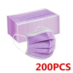Disposable Earloop Pink Bule Black White Mouth Mask 3 Layers Meltblown Non-Woven Breathable Face Mask PM001