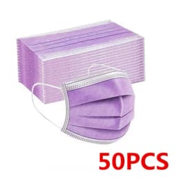 Disposable Earloop Pink Bule Black White Mouth Mask 3 Layers Meltblown Non-Woven Breathable Face Mask PM001