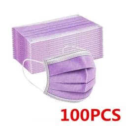 Disposable Earloop Pink Bule Black White Mouth Mask 3 Layers Meltblown Non-Woven Breathable Face Mask PM001