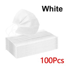 Disposable Earloop Pink Bule Black White Mouth Mask 3 Layers Meltblown Non-Woven Breathable Face Mask PM001