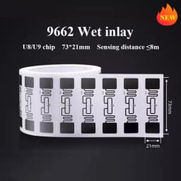 10PCS Long Range RFID UHF Tags Sticker Wet Inlay 860-960mhz Alien U7 EPC Global Gen2 ISO18000-6C