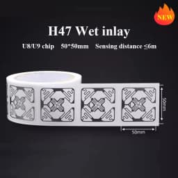 10PCS Long Range RFID UHF Tags Sticker Wet Inlay 860-960mhz Alien U7 EPC Global Gen2 ISO18000-6C