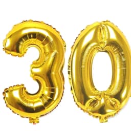 40 Inch Large Number Figure Balloons 10 20 30 40 50 60 70 80 90 Years Adult Birthday Anniversary Decoration Supplies Gold Silver
