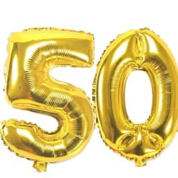 40 Inch Large Number Figure Balloons 10 20 30 40 50 60 70 80 90 Years Adult Birthday Anniversary Decoration Supplies Gold Silver