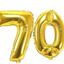 40 Inch Large Number Figure Balloons 10 20 30 40 50 60 70 80 90 Years Adult Birthday Anniversary Decoration Supplies Gold Silver