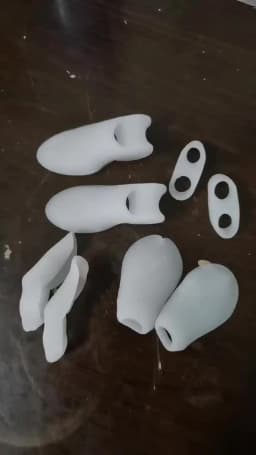 2pcs=1pair Hallux Valgus Silicone Corrector Gel Foot Care Toe Separator Little Finger Protector Bunion Straightener Pedicure